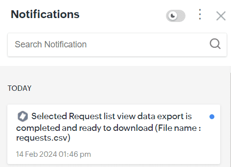 Bell Notification