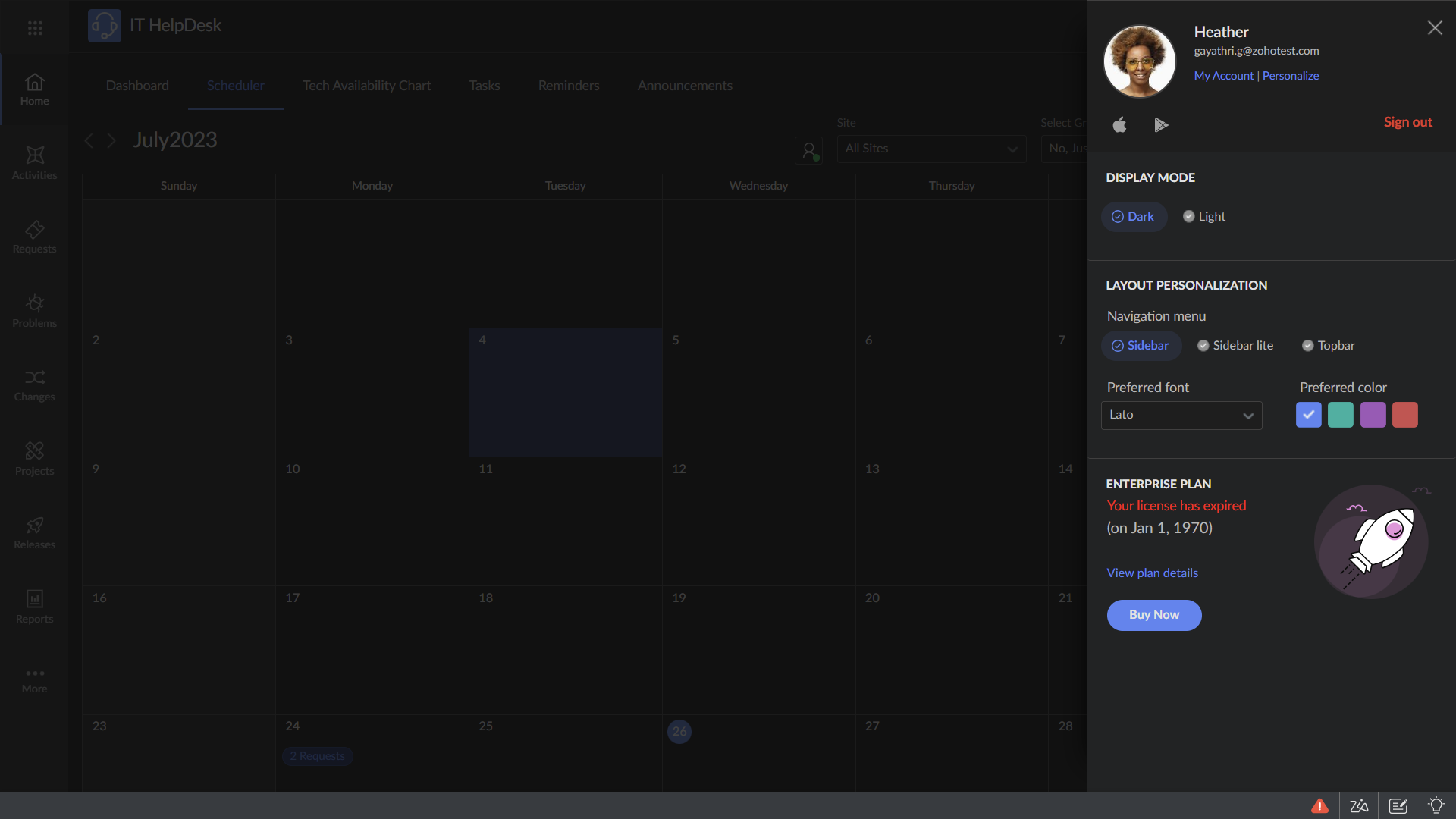 Dark Mode