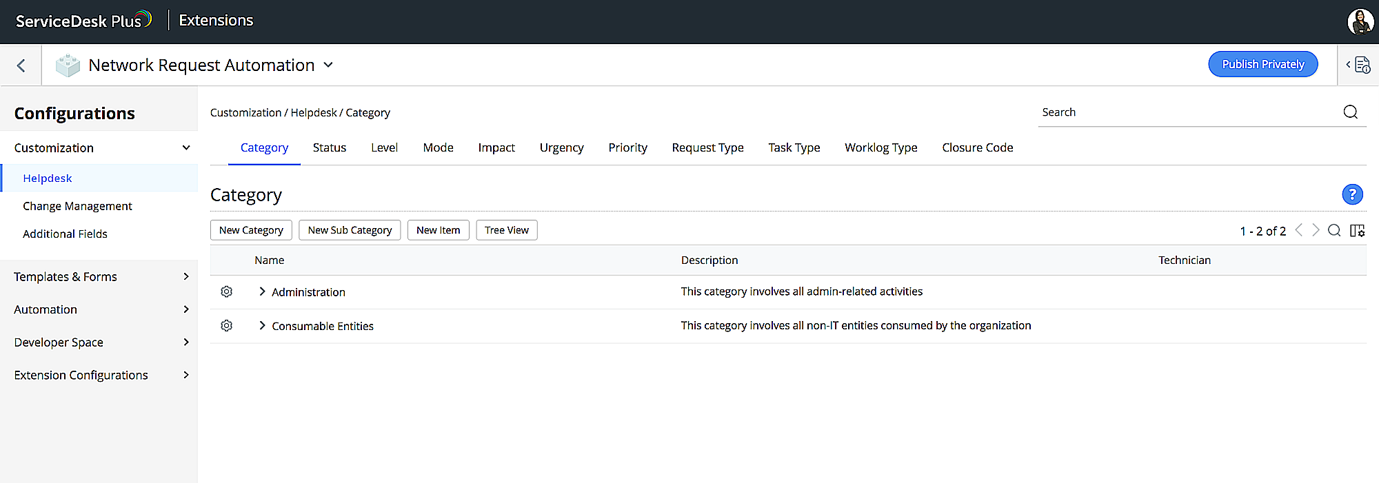 Extension Builder