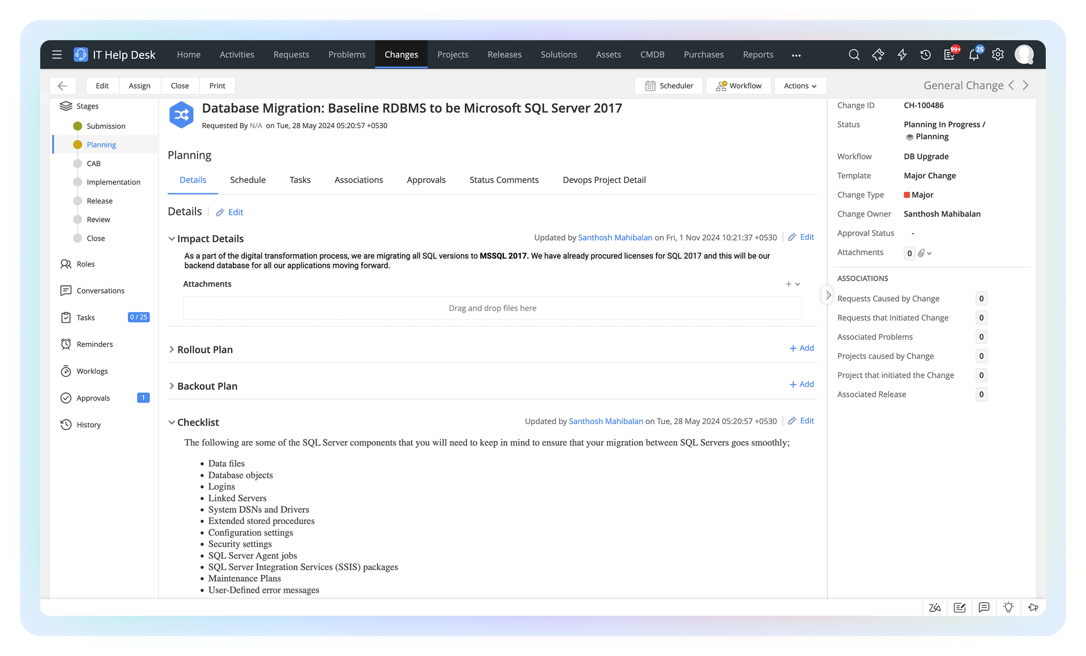 ITIL-aligned change management for compliant healthcare IT environments