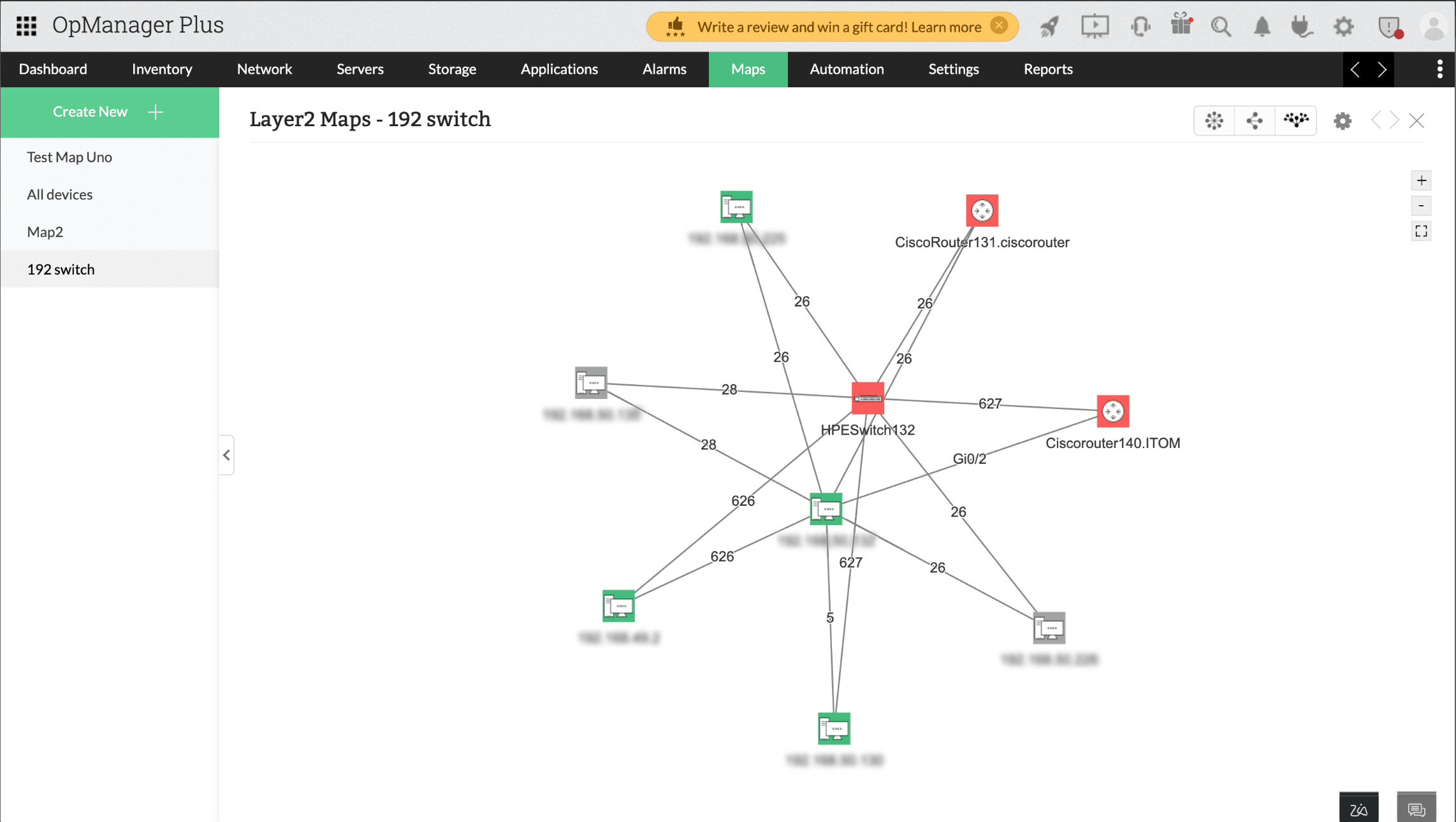 Tracking dependencies using OPManager