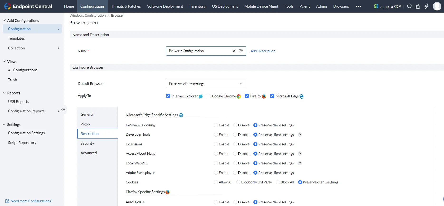 configuration-management screenshot configuration-management screenshot
