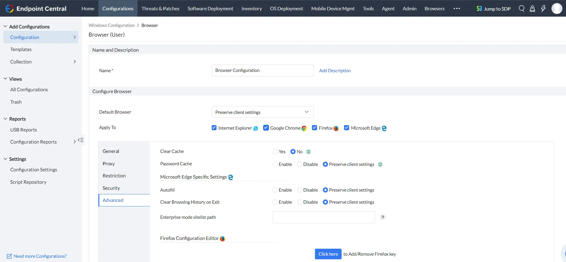 configuration-management screenshot configuration-management screenshot