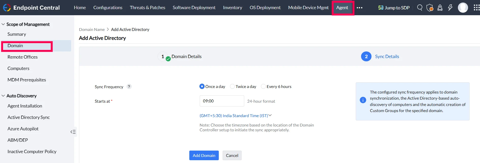 domain-addition-in-endpoint-central domain-addition-in-endpoint-central