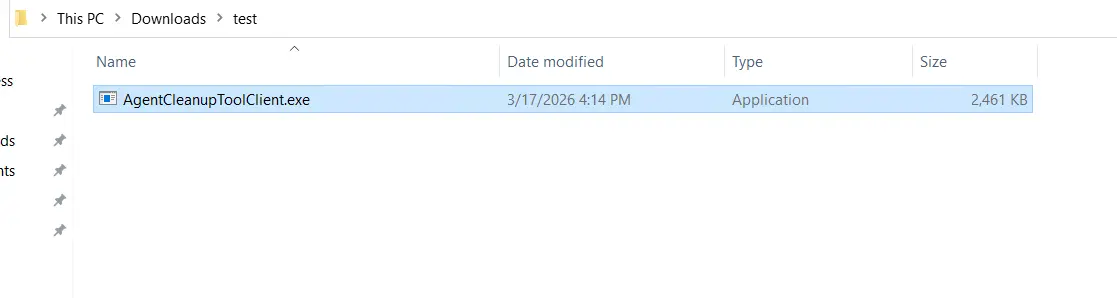 Agent uninstallation