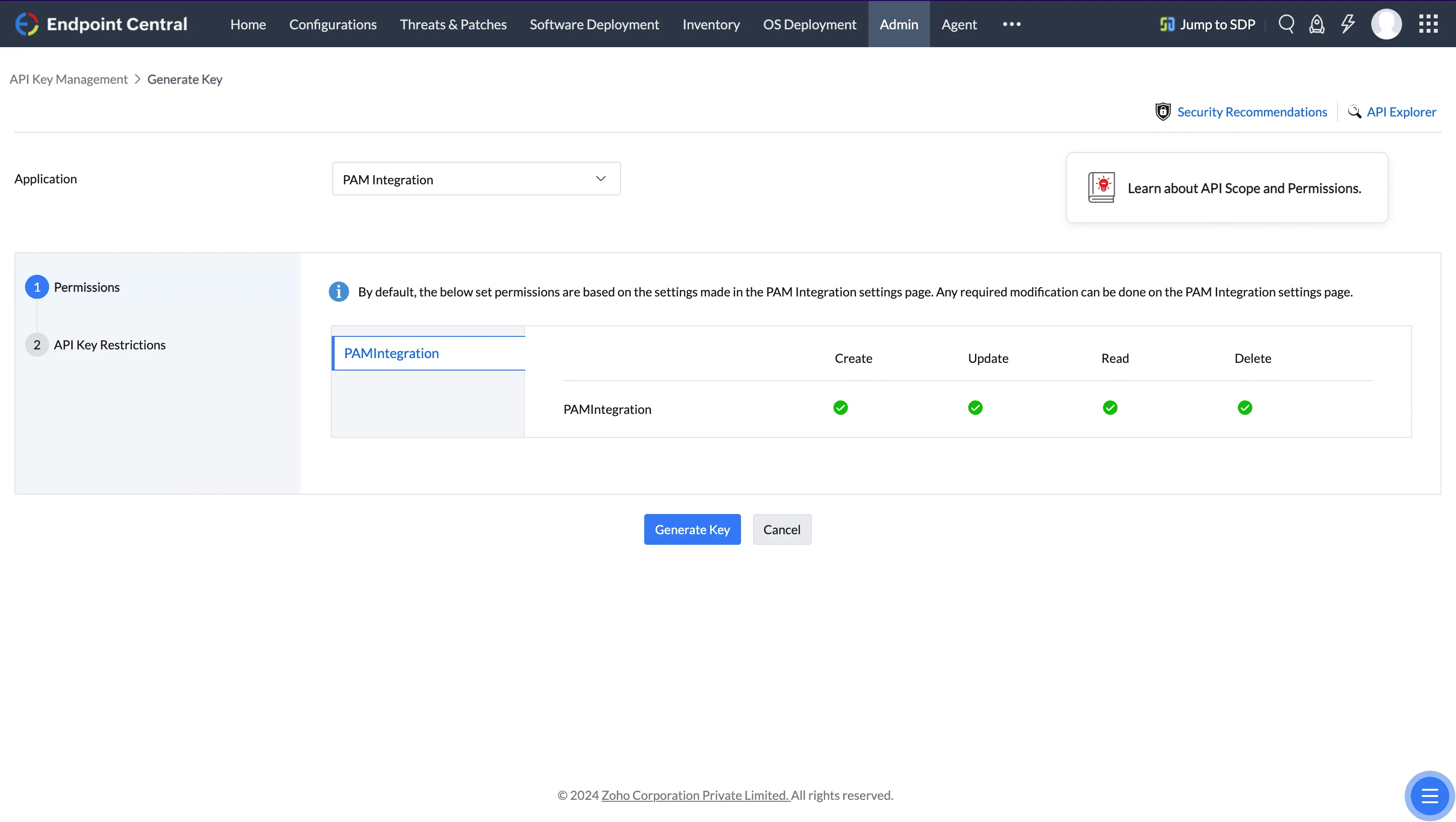 API Key Generation API Key Generation