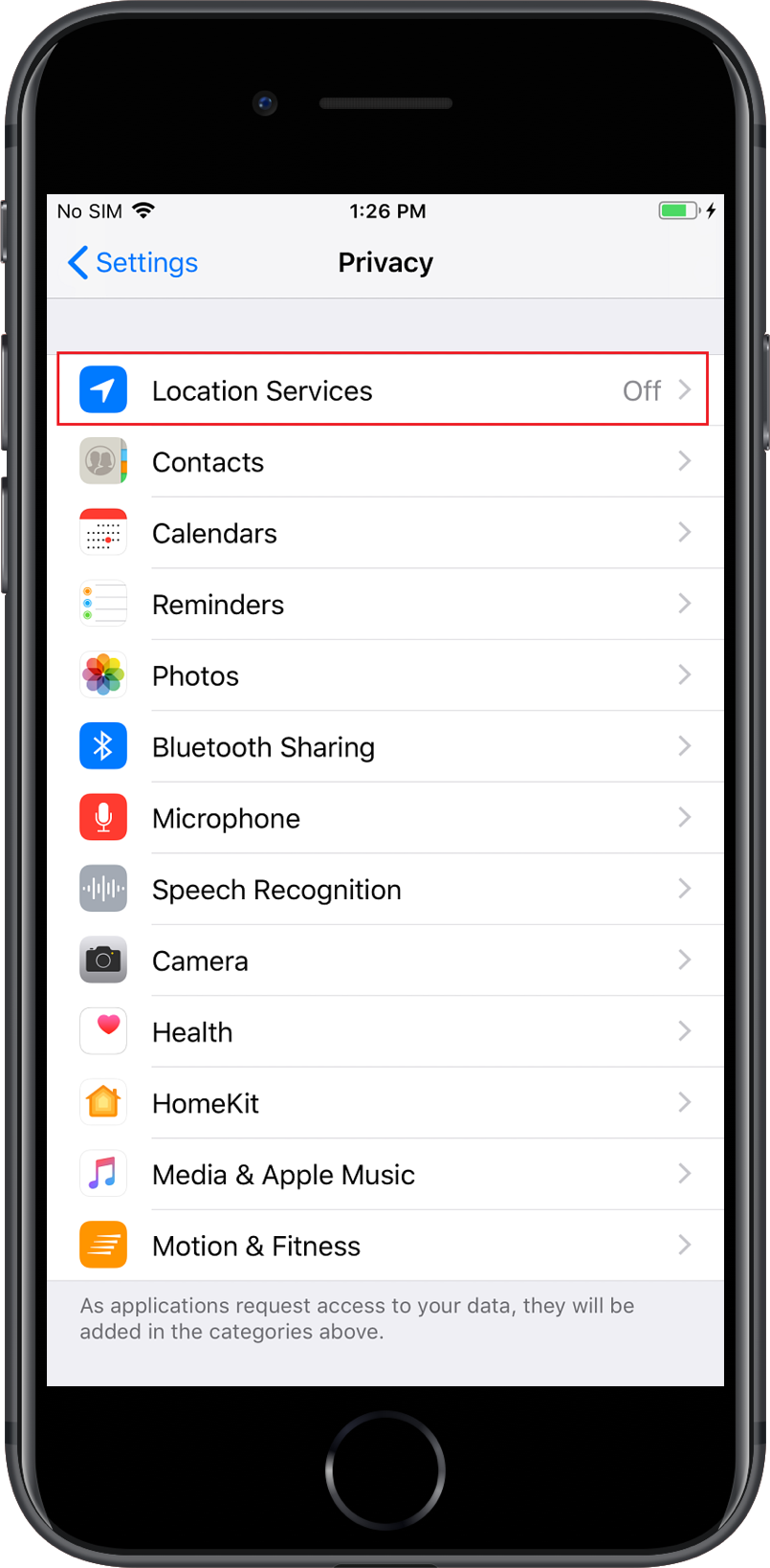 Granting permission to ME MDM app for Geolocation tracking