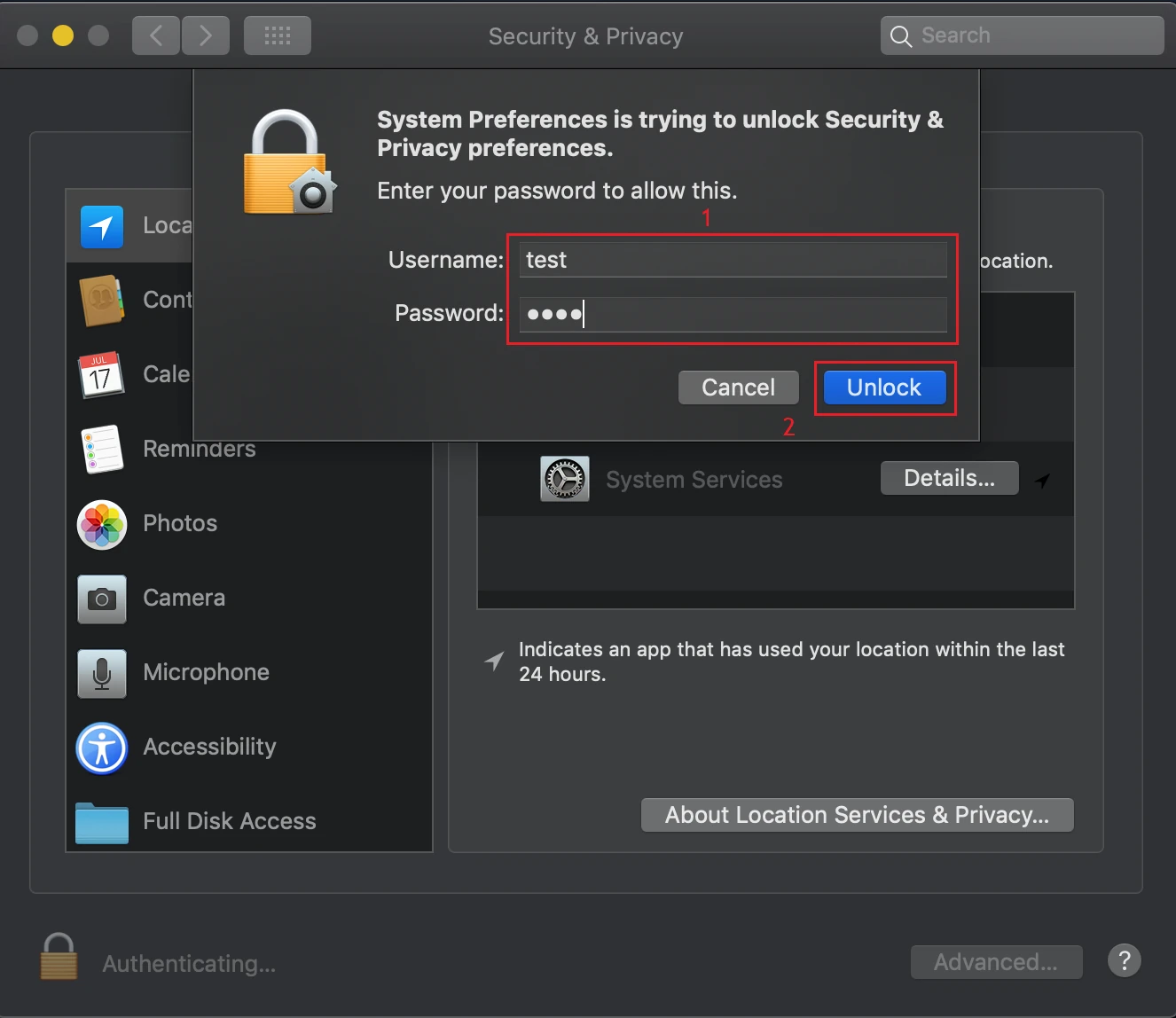 Unlock Privacy Settings Unlock Privacy Settings