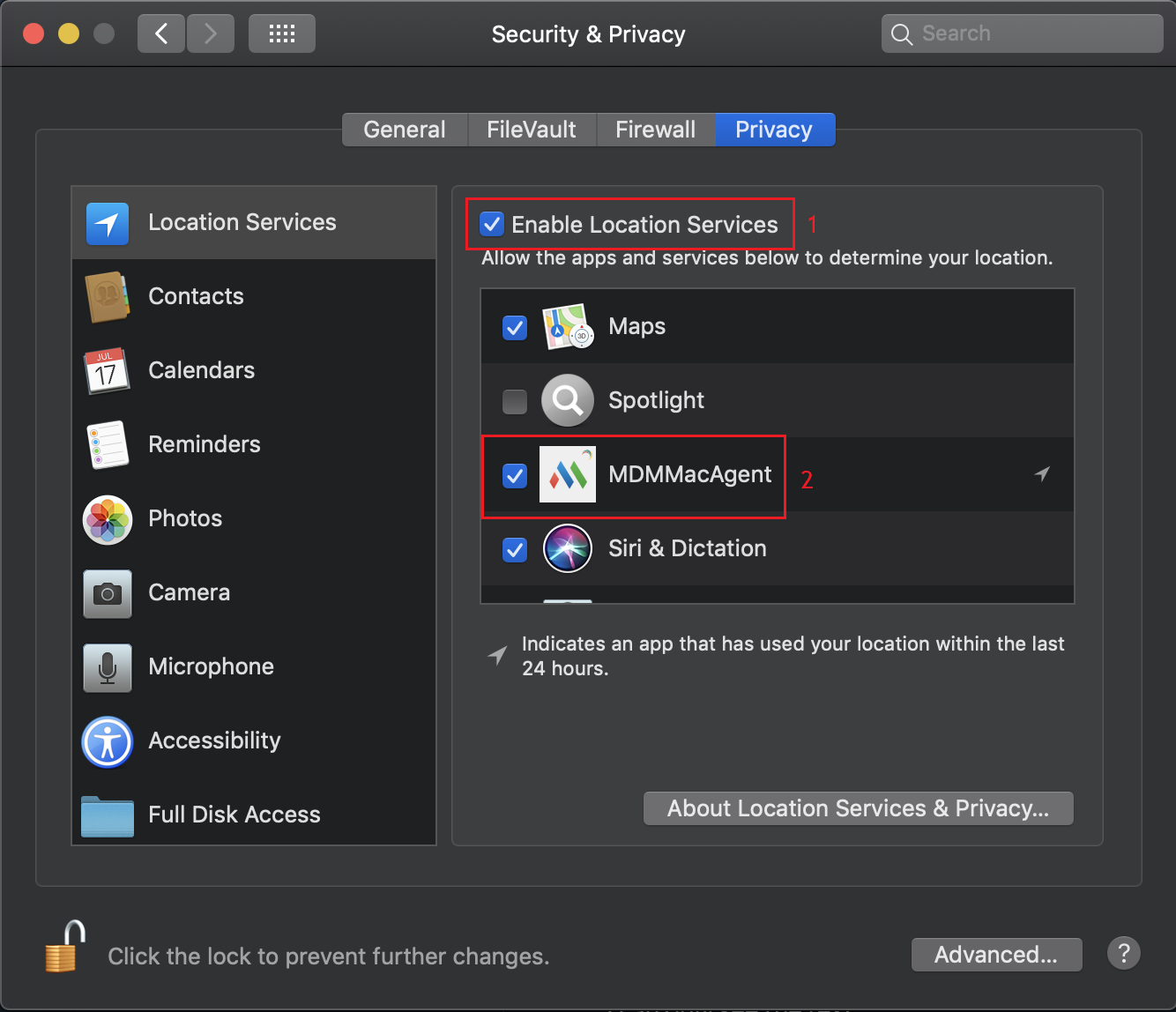 Enabling Location Services for Geotracking macOS devices Enabling Location Services for Geotracking macOS devices