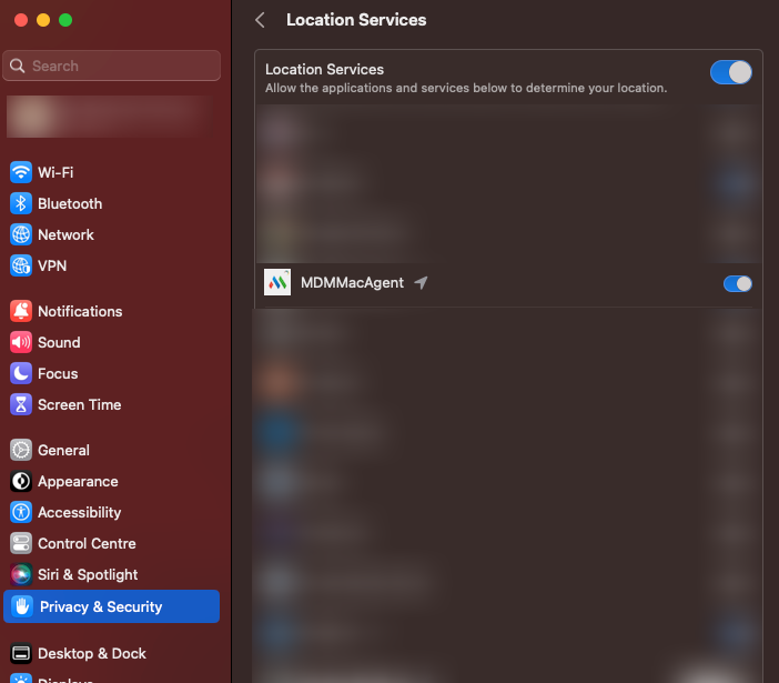 Enable Location Services on latest Mac devices - Step 2 Enable Location Services on latest Mac devices - Step 2