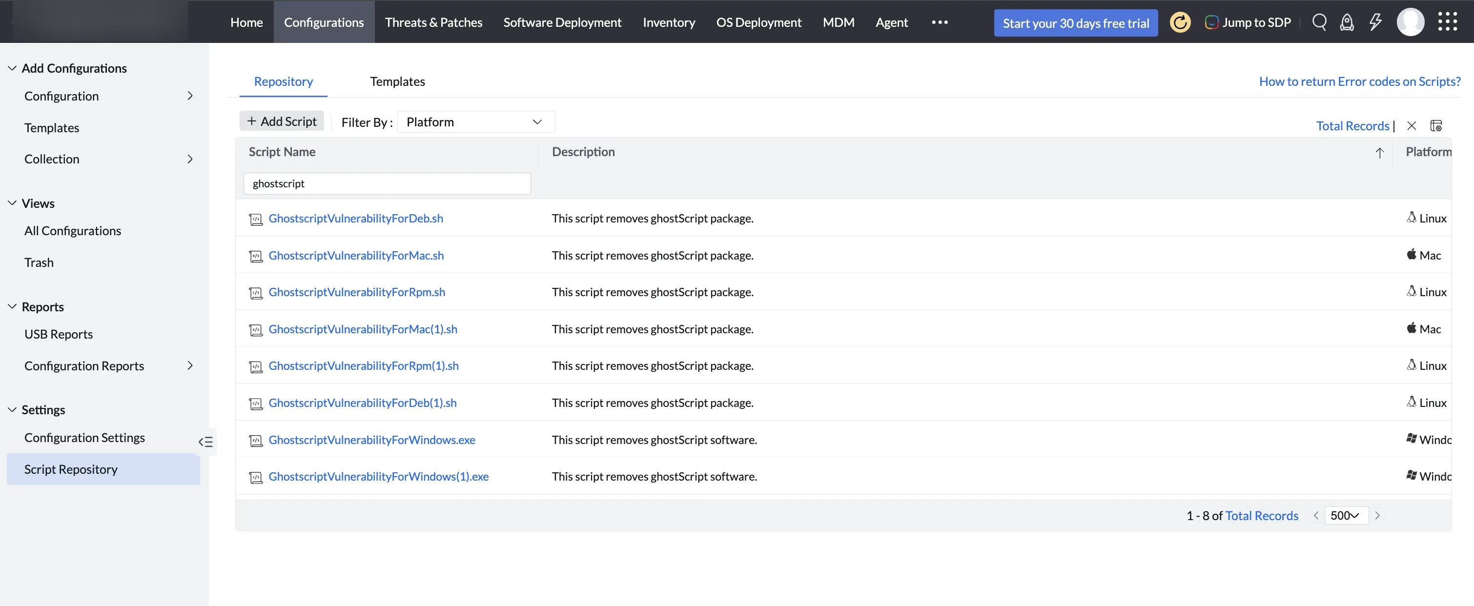 Script Repository script-repository