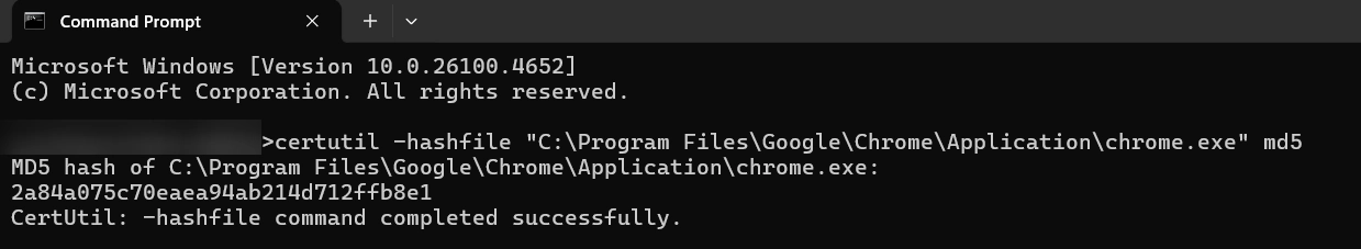 MD5 Hash Generation for Block exe MD5 Hash Generation for Block exe