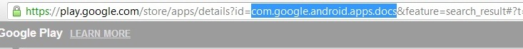 android bundle identifier