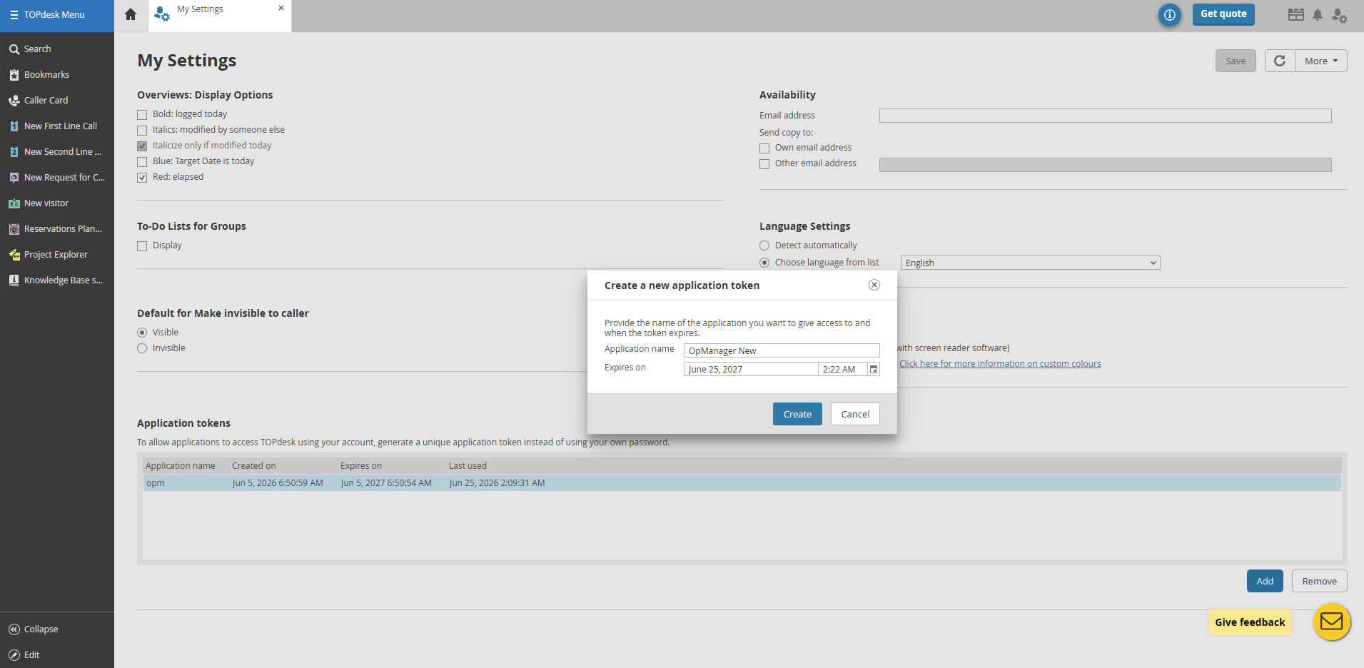 Opmanager-TOPdesk integration