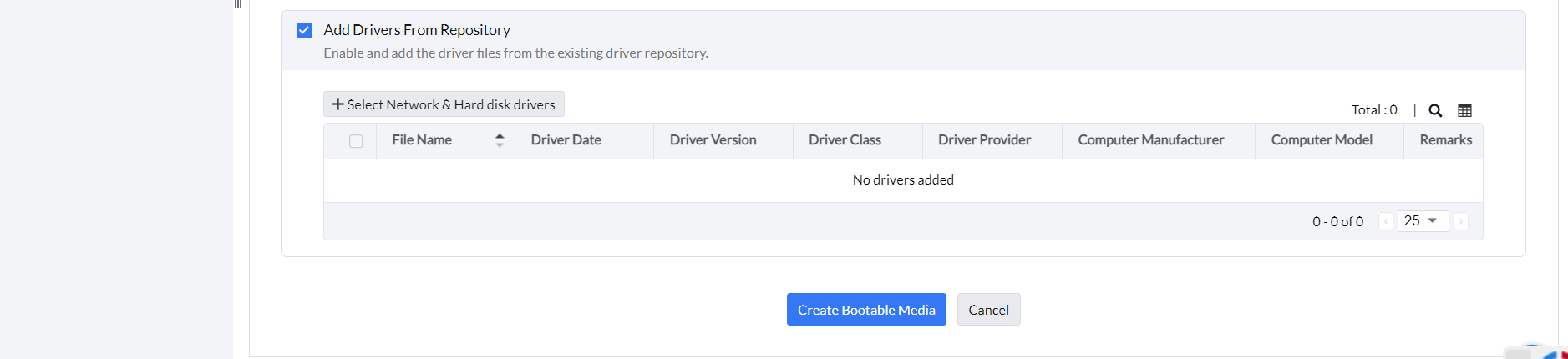 Add the required drivers to the Windows 10 ISO file