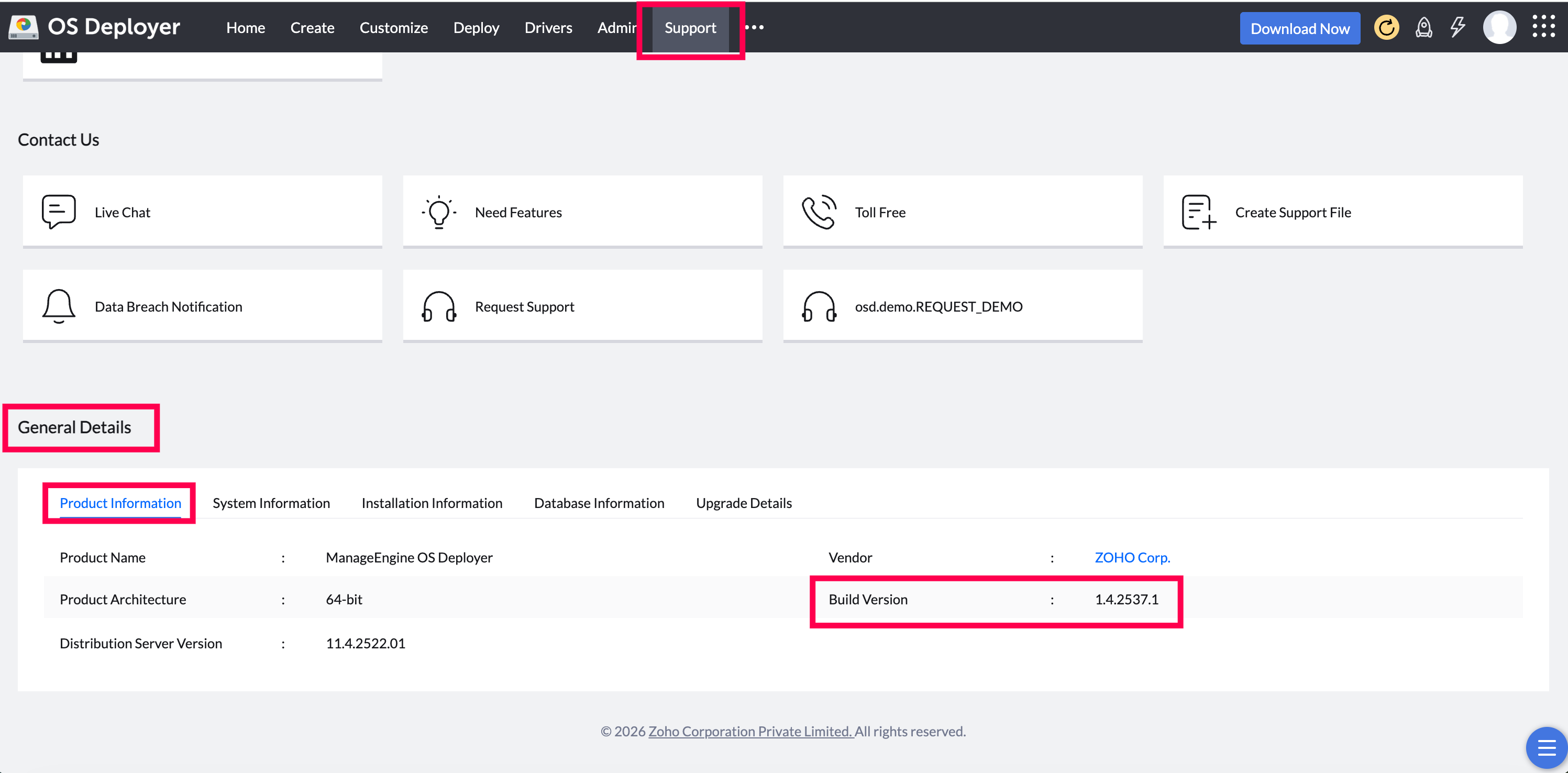 Check your current build number under profile icon