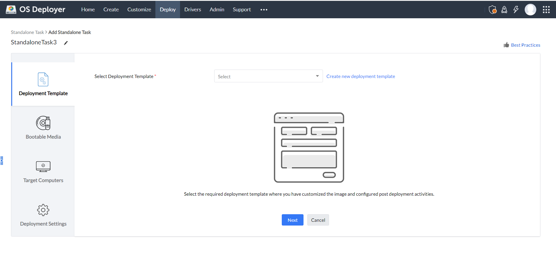 Remote imaging software - ManageEngine OS Deployer