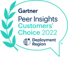 Gartner Peer Insights Customers' Choice 2022 — Deployment Region