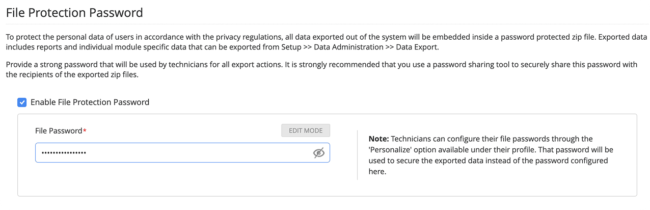 Secure data export controls Secure export controls for tickets, records, and compliance-related service data