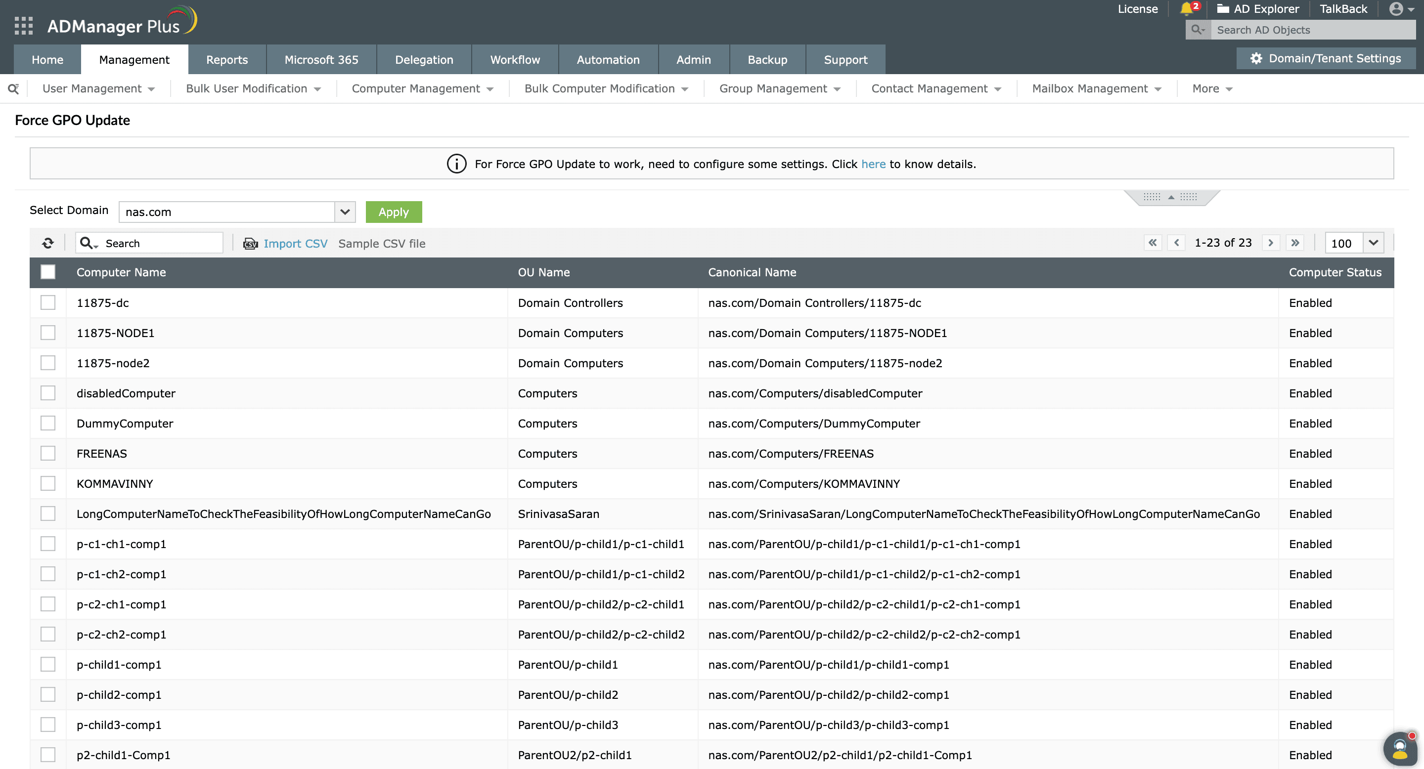 Gestion des stratégies de groupe Windows Active Directory | ADManager Plus