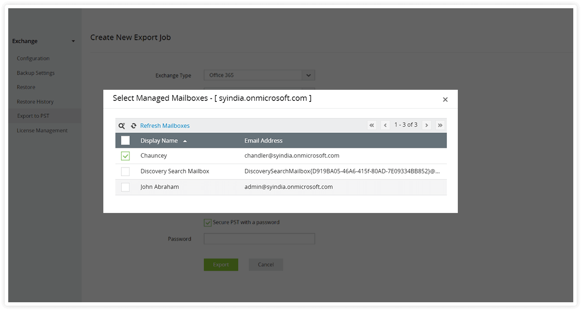 S&eacute;lectionnez une liste de bo&icirc;tes aux lettres