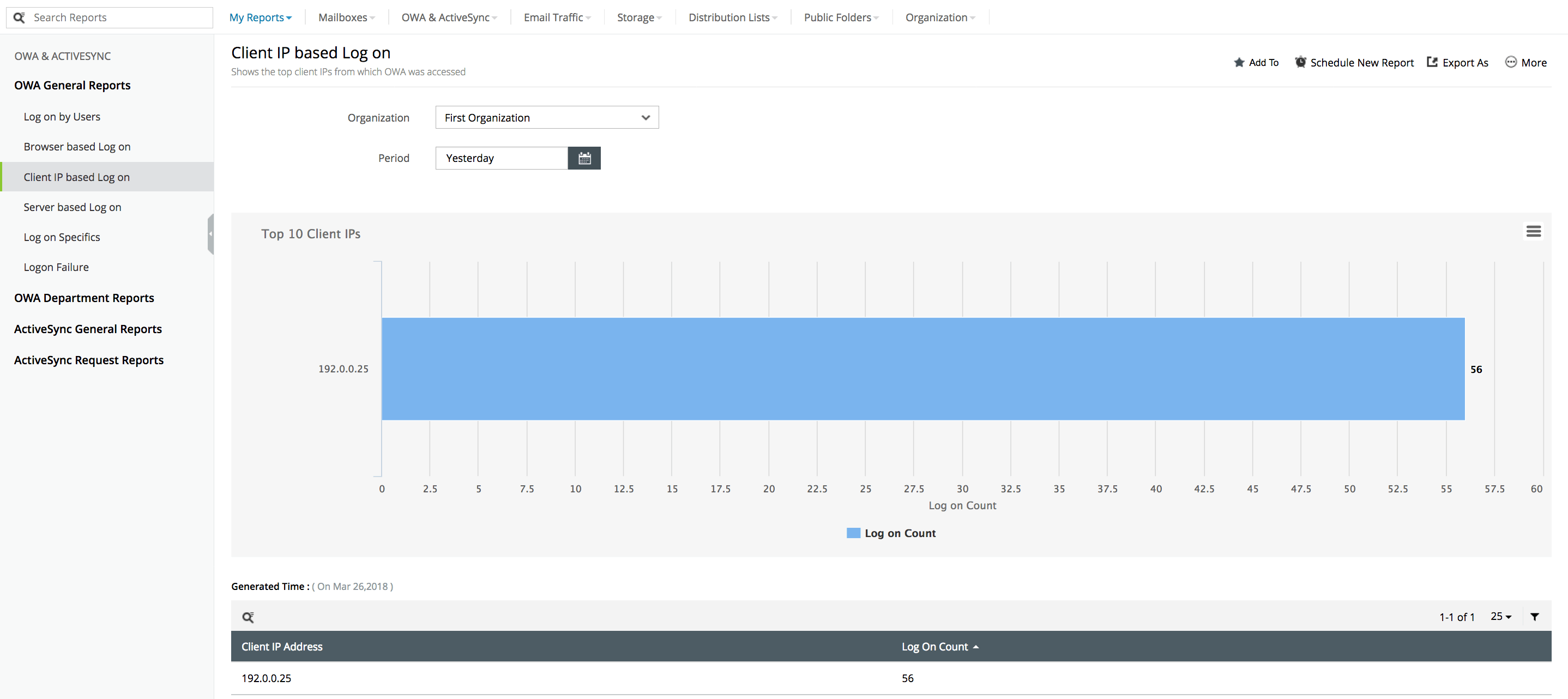 Connexion par serveur