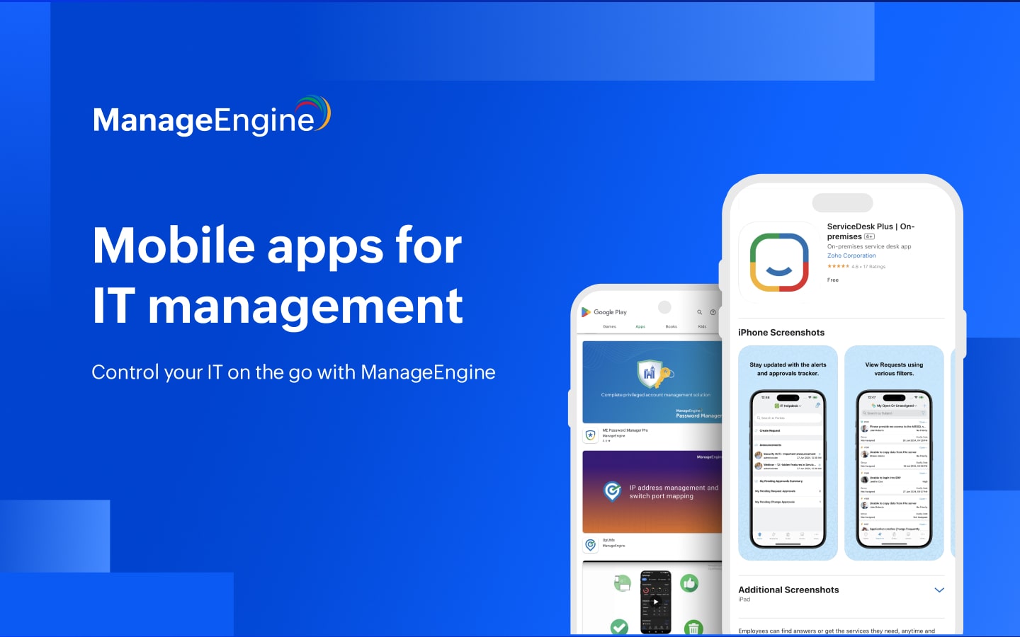 ManageEngine mobile apps for smarter IT management (iOS & Android)