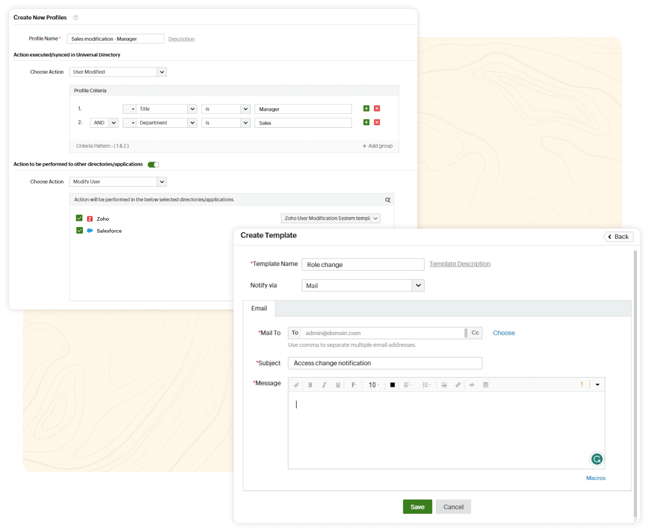 Dashboard de orquestación de identidad multiplataforma con Identity360