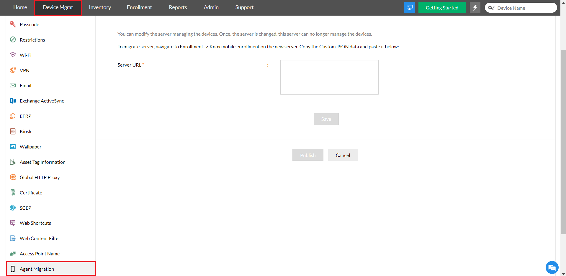 How to migrate Android devices between the different deployment modes of Mobile Device Manager Plus? illustration 3