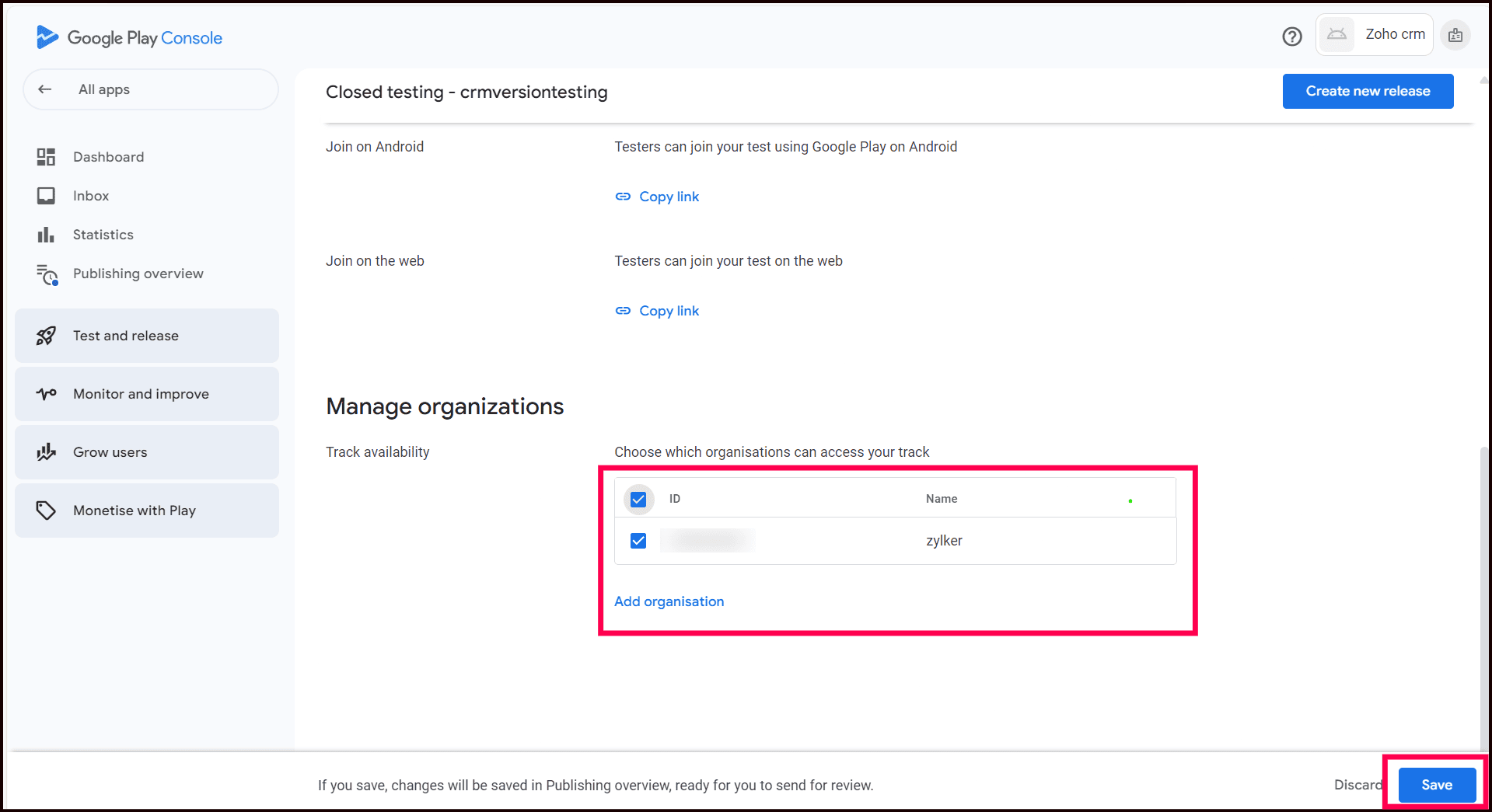 How to manage multiple app tracks in Google Play Console for Google hosted private apps? illustration 12