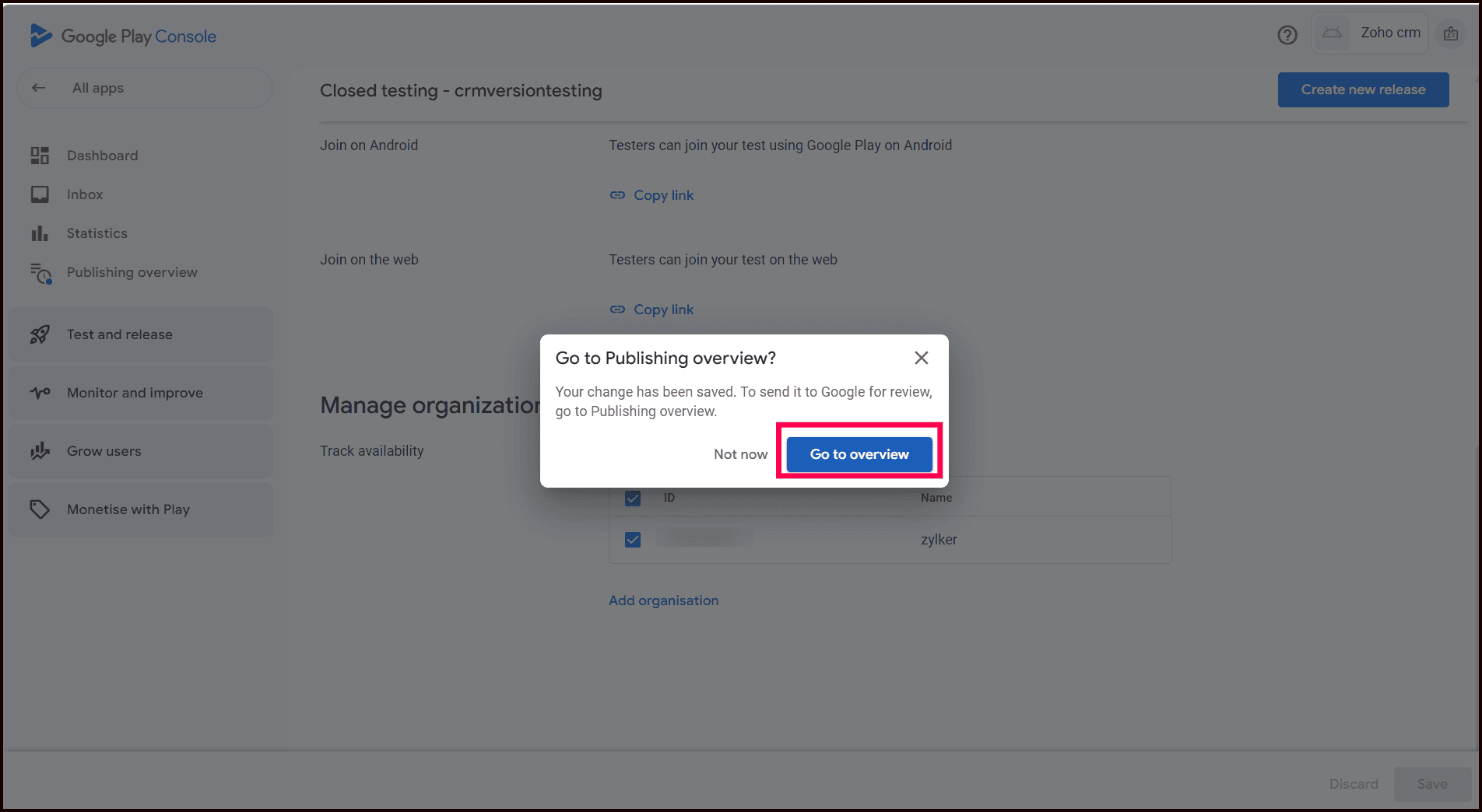 How to manage multiple app tracks in Google Play Console for Google hosted private apps? illustration 13