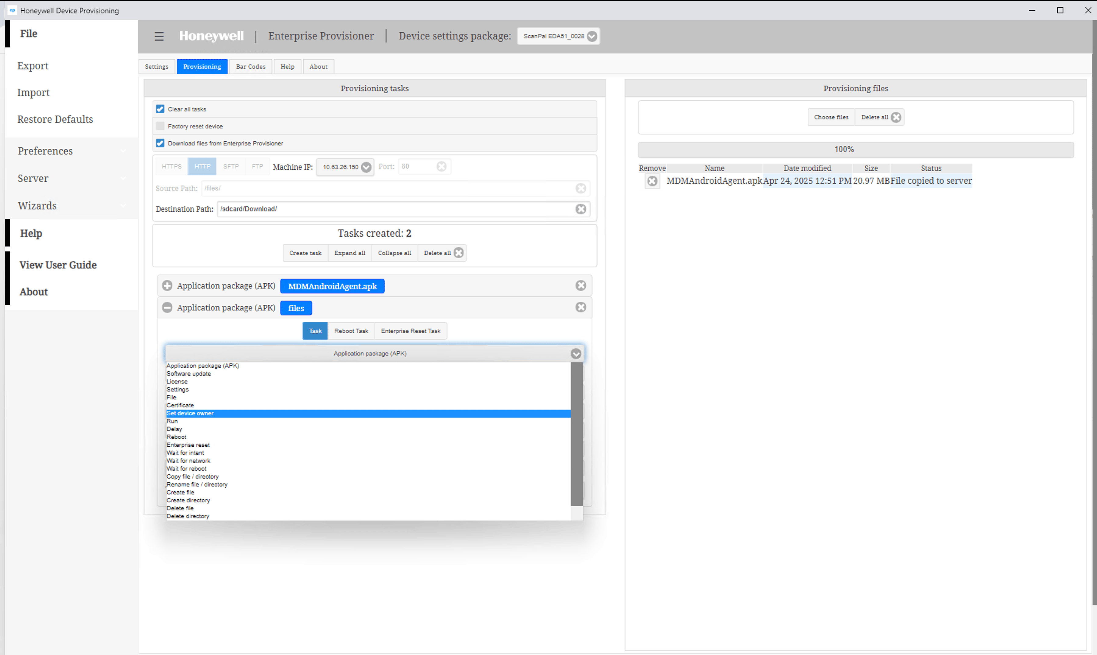 Honeywell Device Provisioning Guide using the Enterprise Provisioner Tool illustration 9