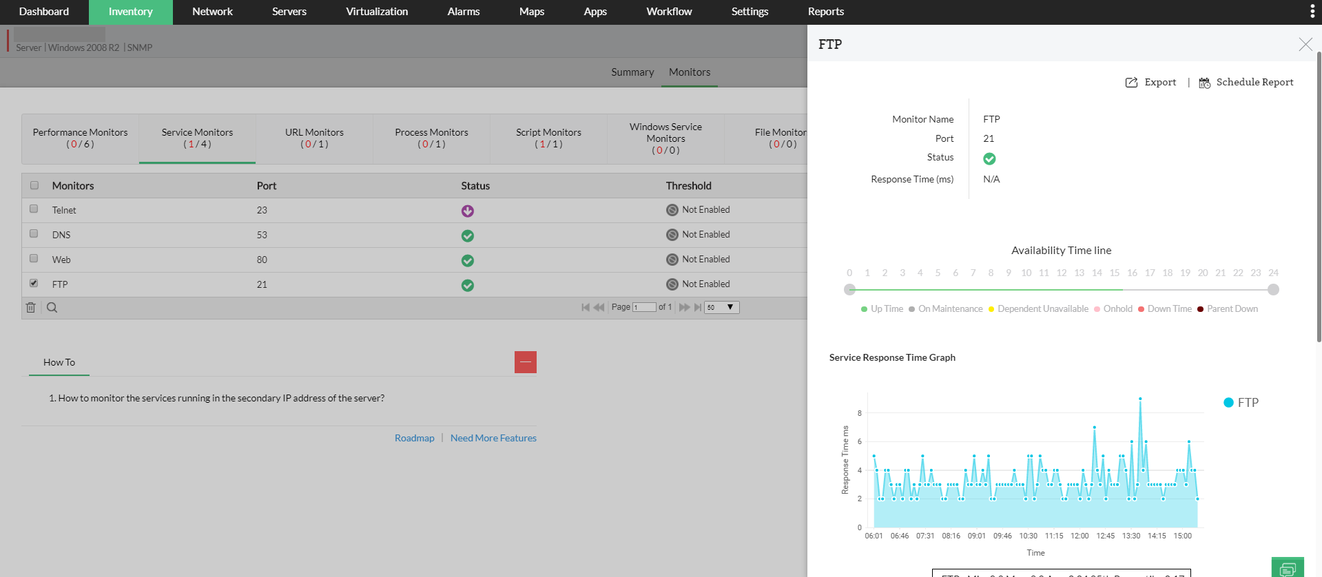 FTP Monitoring in OpManager: Gain complete visibility and ensure 24x7 availability of FTP services