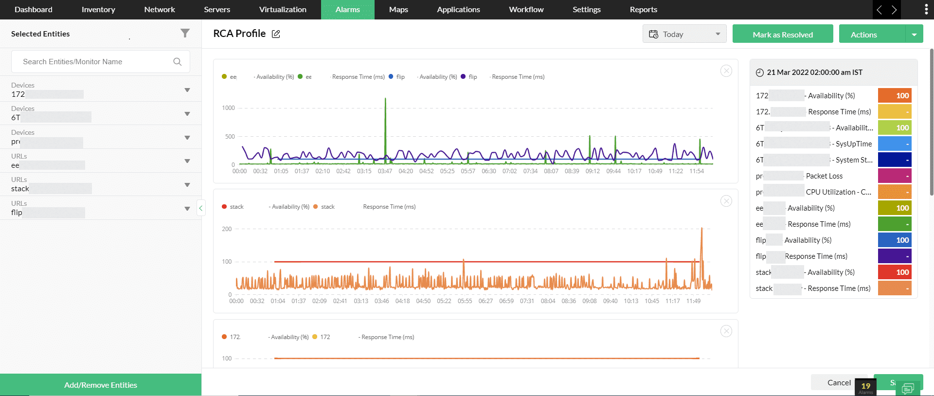 Virtual server monitoring Virtual server fault management - ManageEngine OpManager