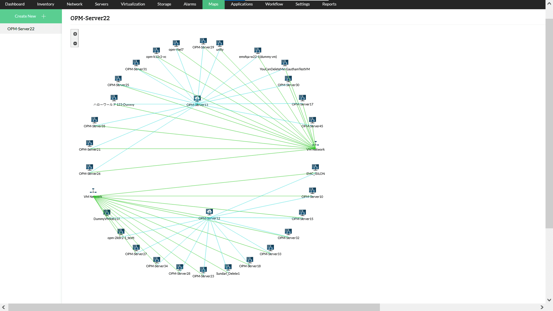 Virtual server monitoring software Virtual visualization - ManageEngine OpManager