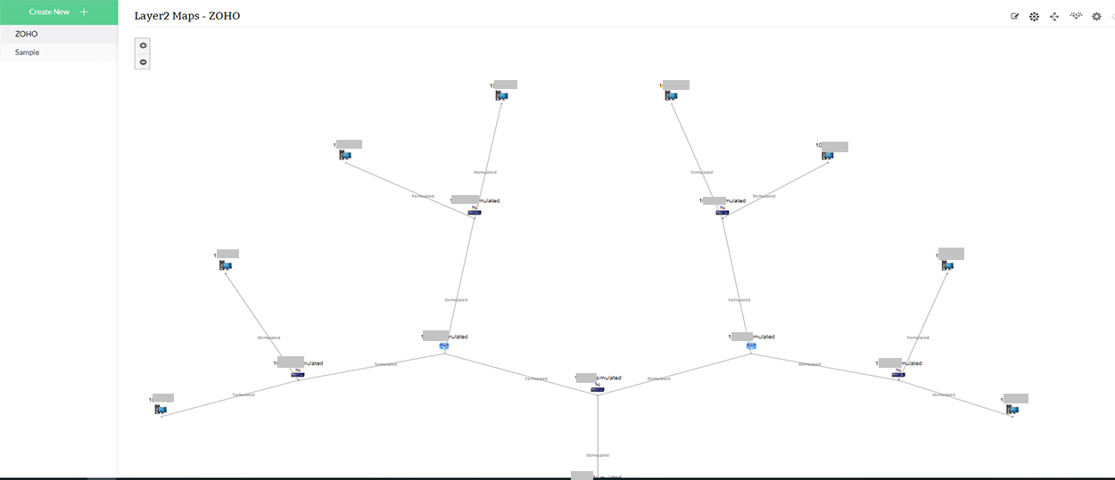 Network Diagram in OpManager: Layer 2 maps