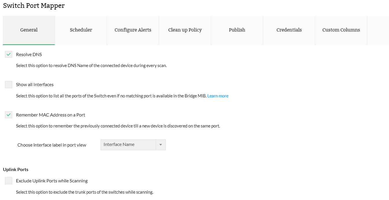 NOC Monitoring in OpManager: 