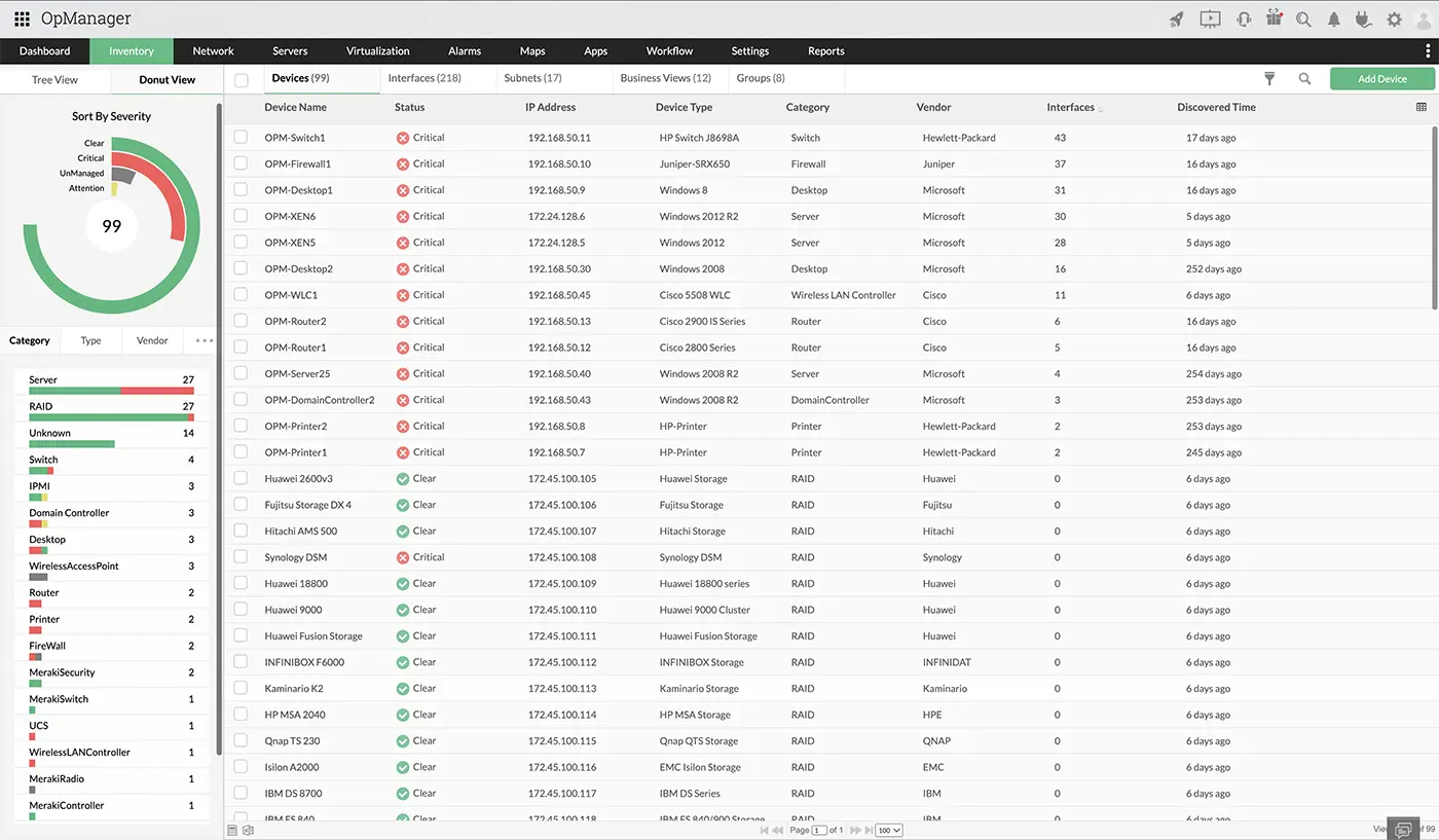 Automation tools - ManageEngine OpManager