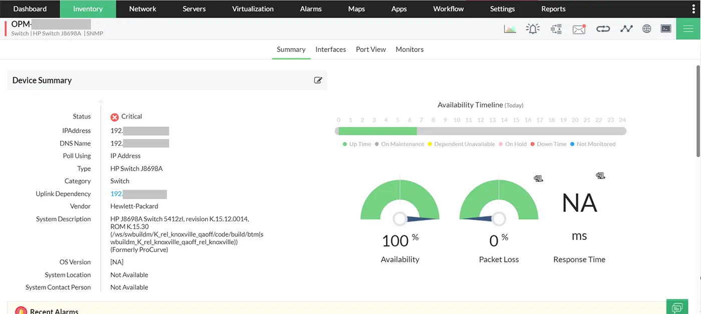 Network Monitoring Tools - ManageEngine OpManager