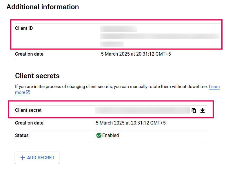 oauth-gcp-cid-csecret configure-mail-server