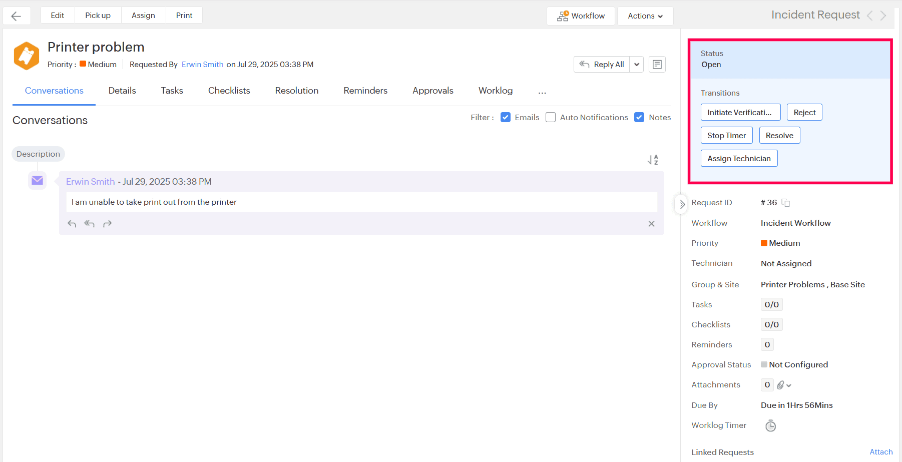 Workflow Transitions