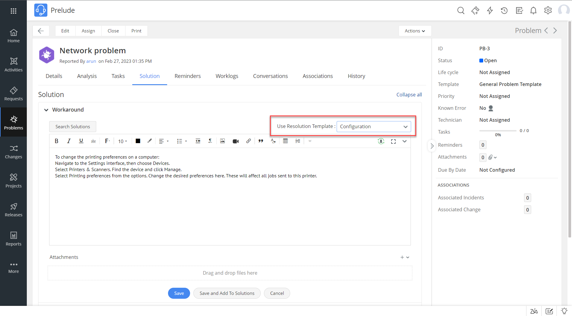 Problem Enhancements