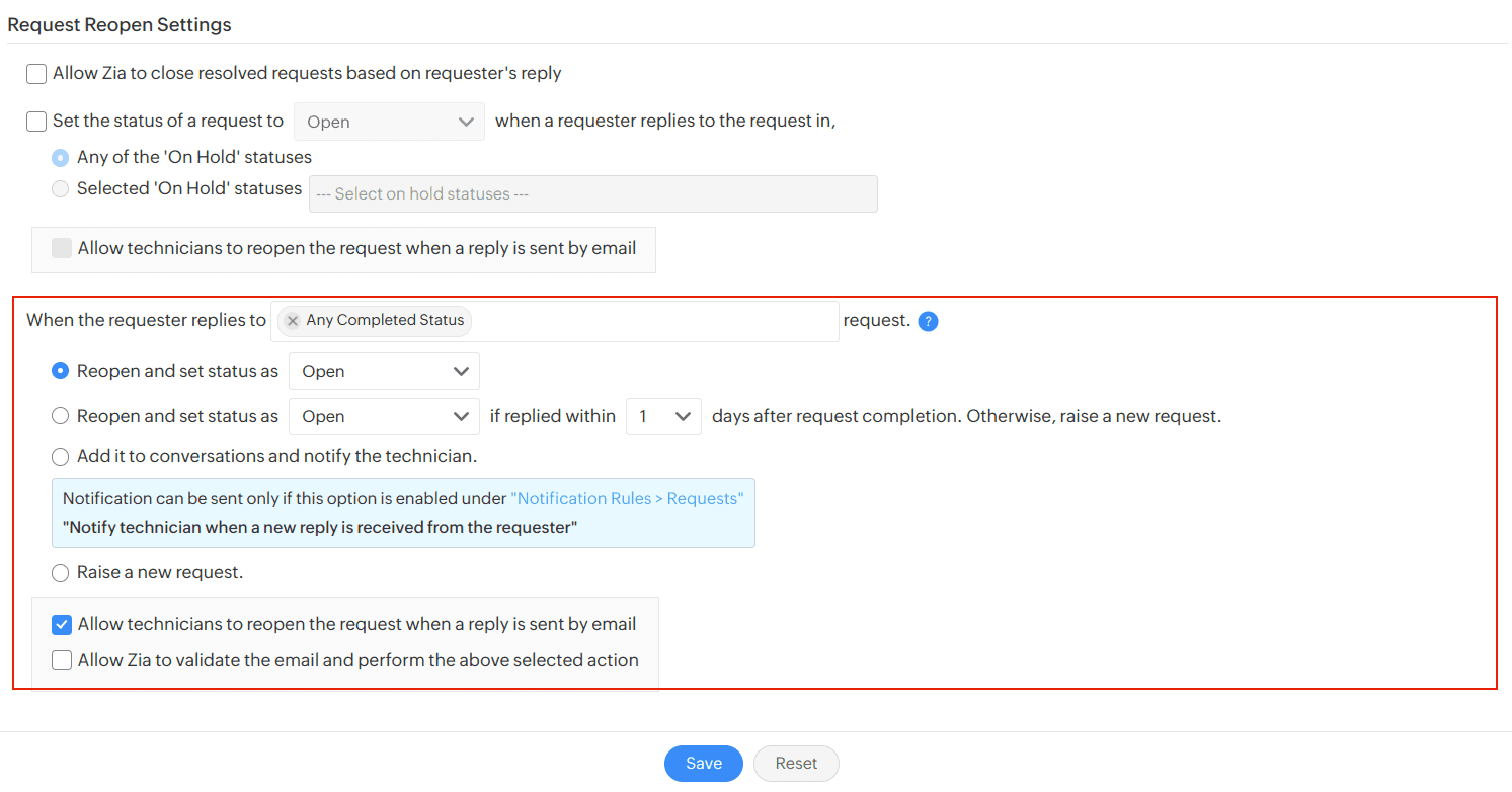 Request Reopen Notifications