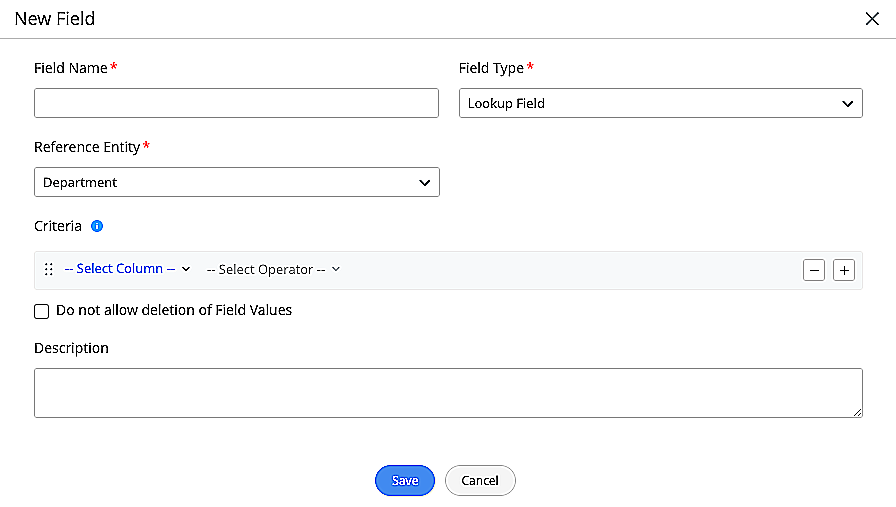 Support for Lookup Fields in Release Module