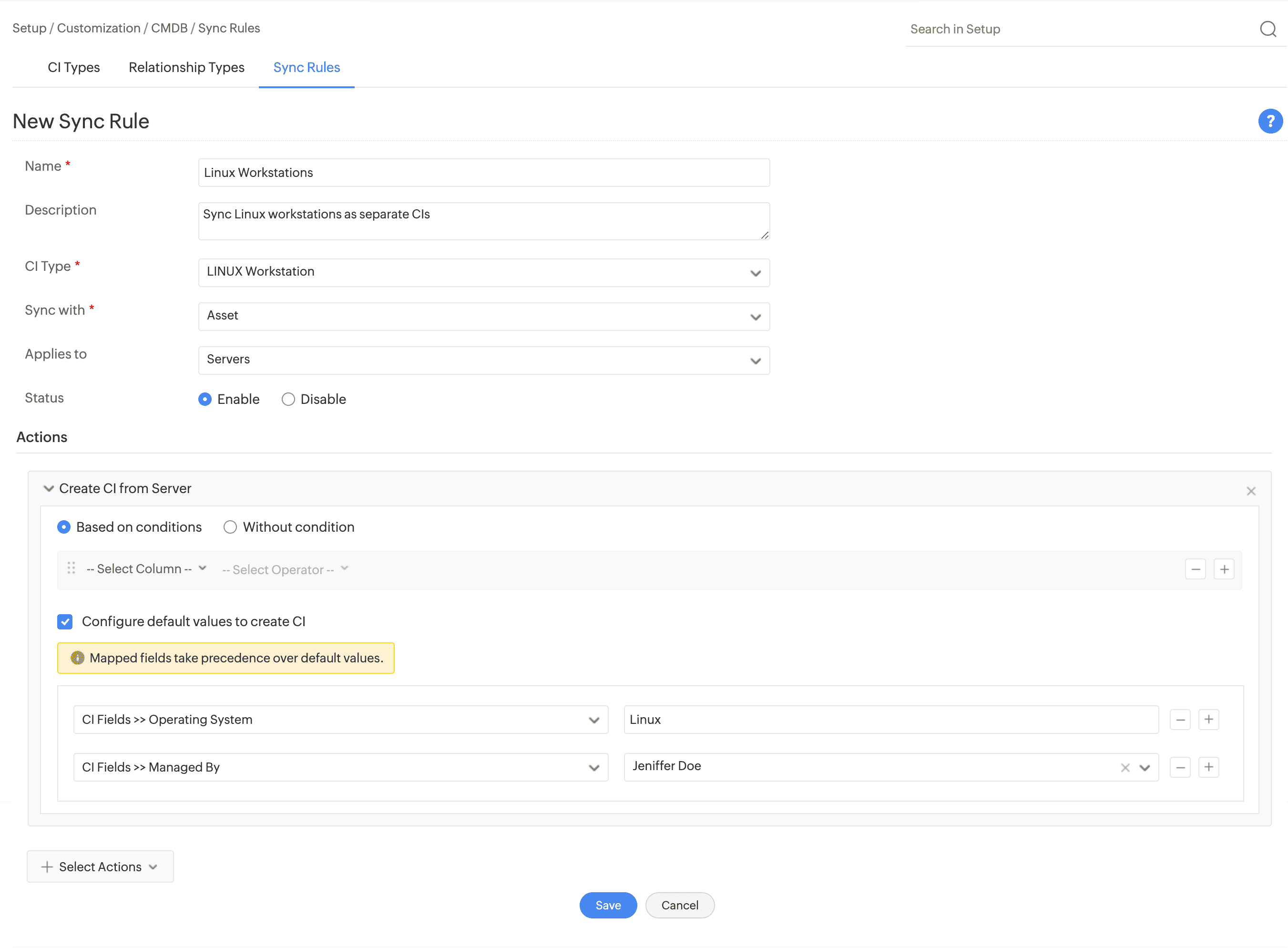 Sync Rule Enhancements