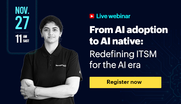 [Live webinar] From AI adoption to AI native: Redefining ITSM for the AI era