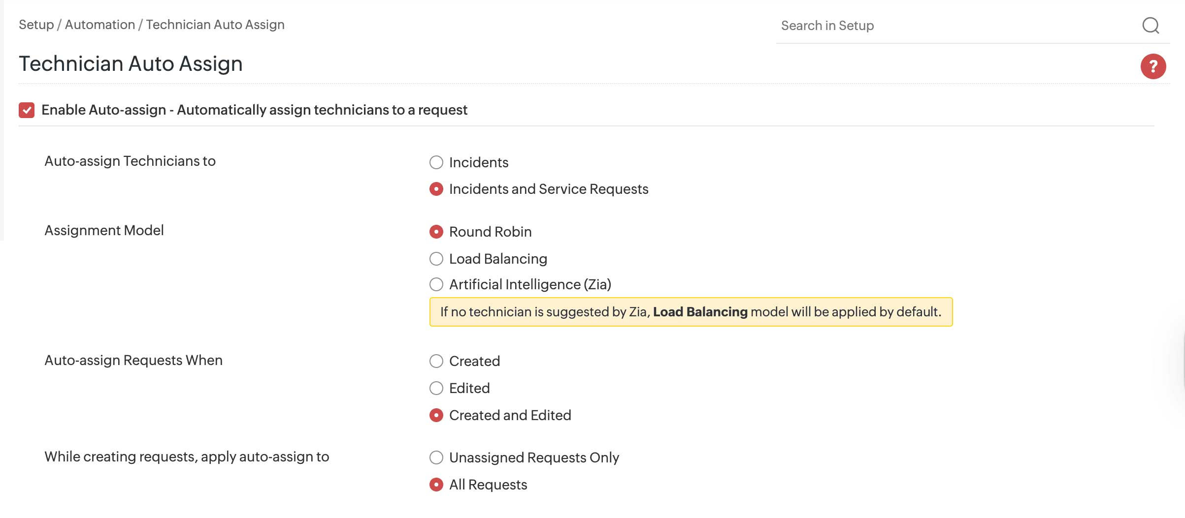 Rule-based Auto Assign feature