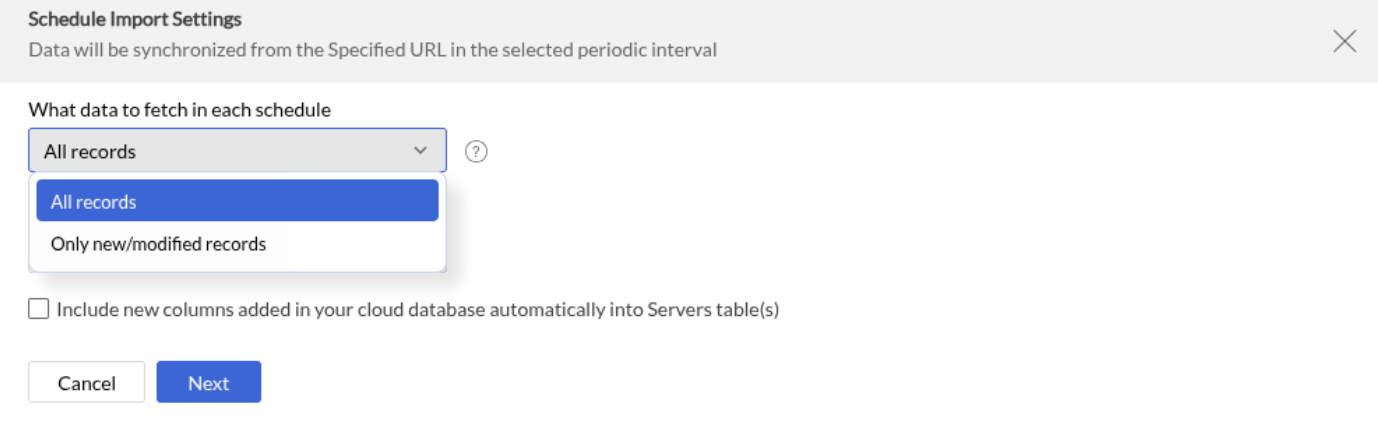 Import data from HFSQL | Analytics Plus Cloud