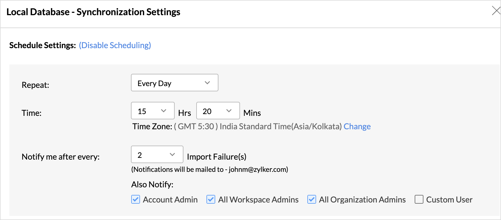 Import data from OLEDB | Analytics Plus Cloud