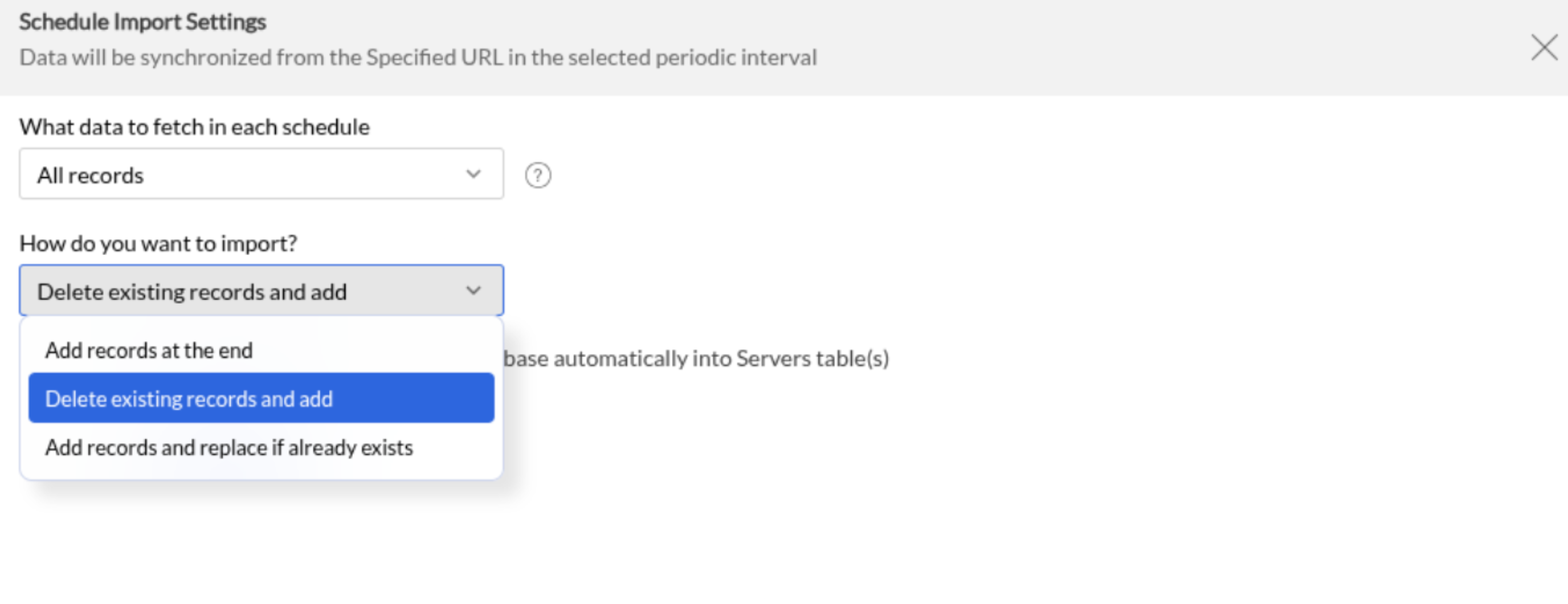 Import data from HFSQL | Analytics Plus Cloud
